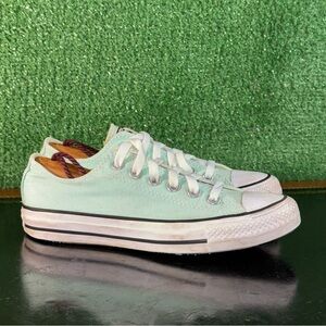 Converse All Star Chuck Taylor Low-Top Mint Green Canvas Women’s Size 6.5